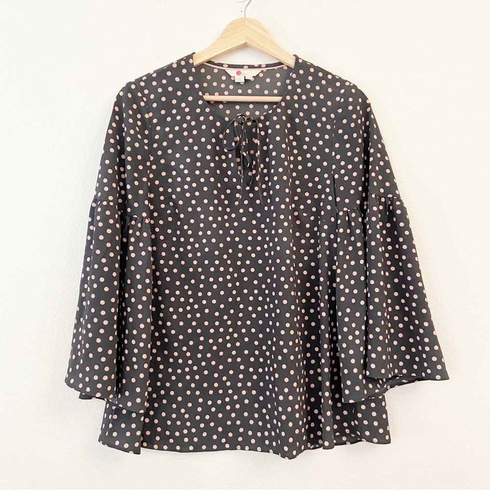 Boden Dotted Long Sleeve Blouse Size 6